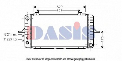 AKS DASIS 091190n -  Радиатор, охлаждение двигателя